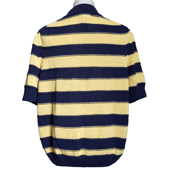 ANTHROPOLOGIE Pilcro Striped Short Sleeve Mock-Neck Sweater - Size 2X (NWT) - Picture 6 of 7